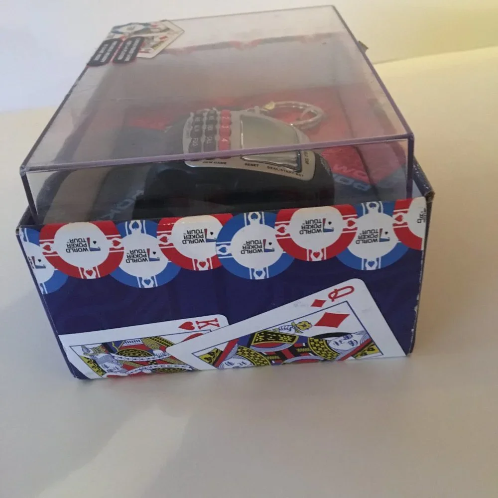 World Poker Tour Travel Game Wrist Watch Texas Hold'em Official With keychain